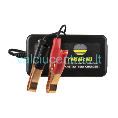 Rebelcell 12.6V/4A Ličio jonų įkroviklis Rebelcell 12.6V/4A Ličio jonų įkroviklis